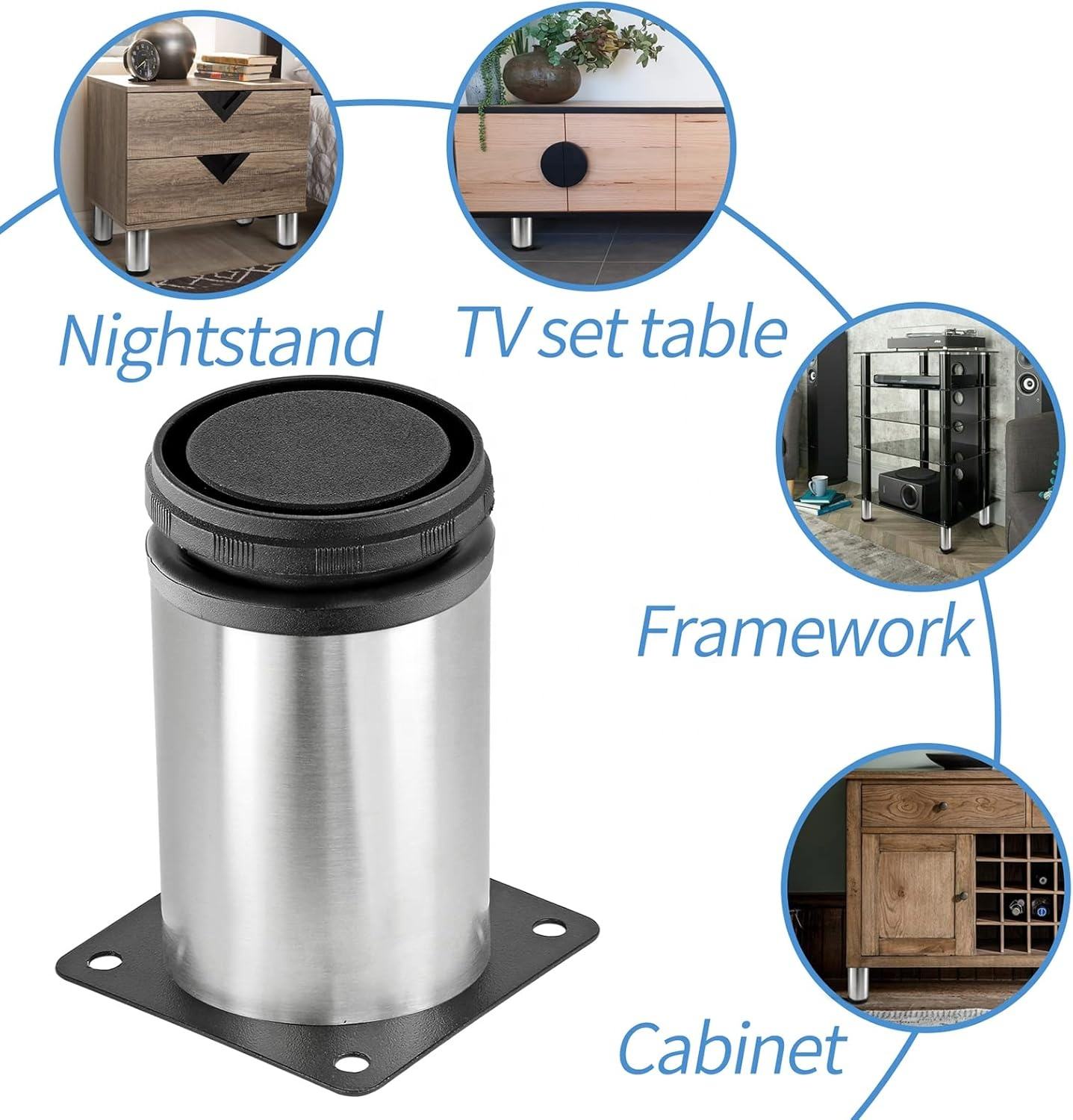 Stainless Steel Adjustable Furniture Feet