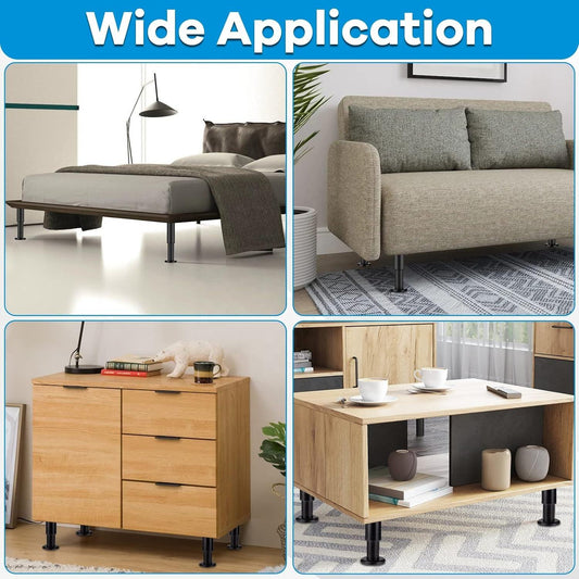 Upgraded Metal Adjustable Furniture Legs